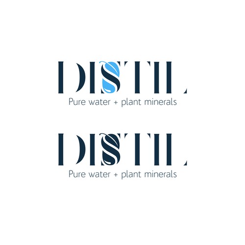 Logo for Distil, world's purest water
