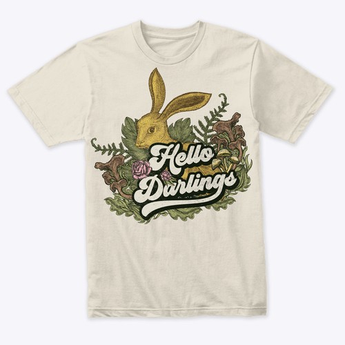 Vintage illustrative t-shirt design