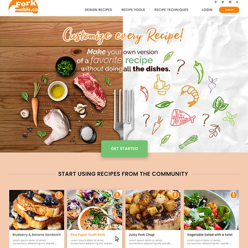 Forkable.Co- customize every recipe
