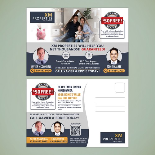 Postcard for Residential real estate.