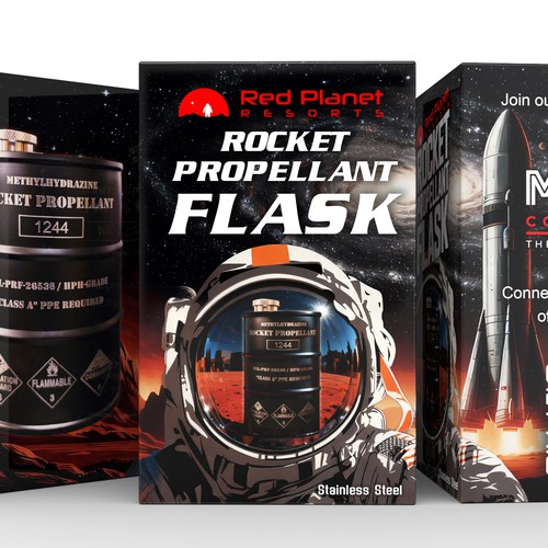 Rocket Propellant Flask Packaging Design