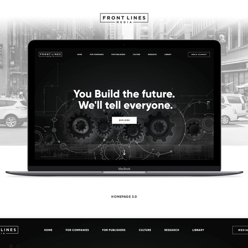 Black and white design for Strategy Firm