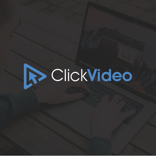 minimalist logo design for click video