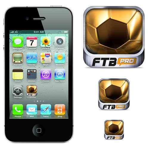 Create a winning mobile app icon design for FTBpro -The Football News App