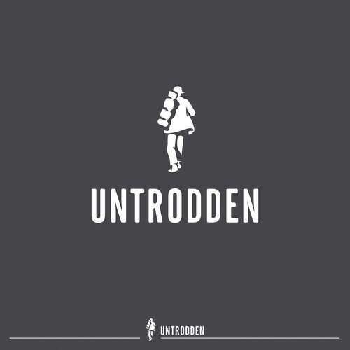 Create an inspiring logo for an "off-the-beaten-path" online travel company 