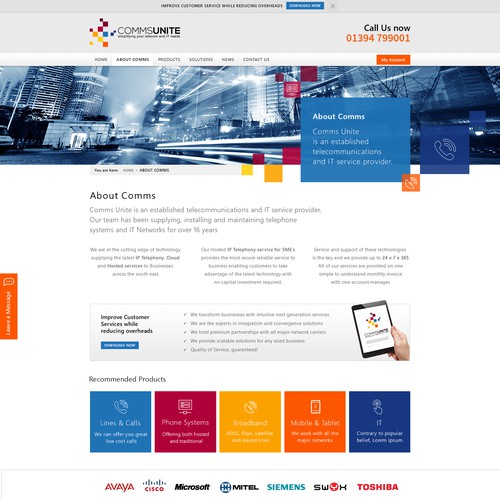 Exciting Fresh Tech Company Web Design