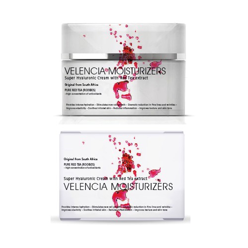 product packaging for Velencia Moisturizers