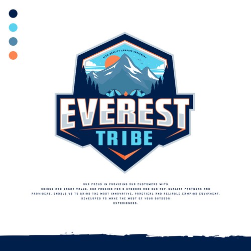 Design Logo & Brand Guide for Camping Brand "EVEREST TRIBE"