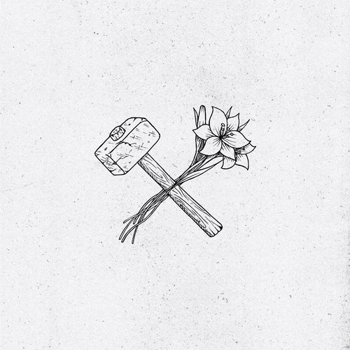 Monochrome logo for a religious blog