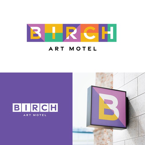 Birch Art Motel Logo Concept