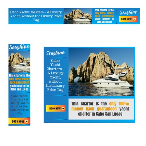  Yacht Charter - Retargeting Banner Ads.