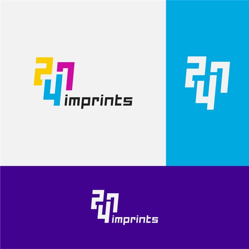 Bold Logo For The "247 Imprints" Printing Agency