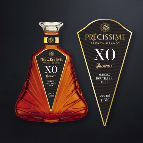 Luxury XO brandy design