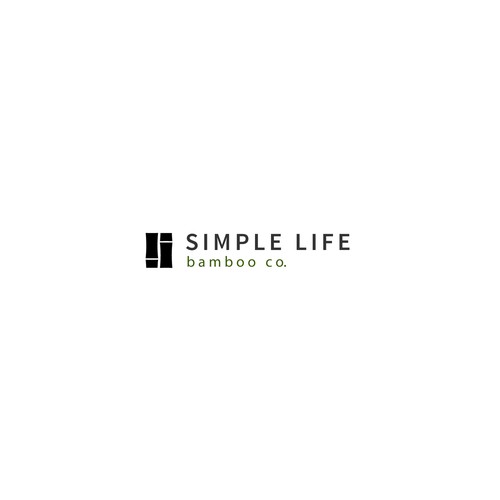Simple and modern bamboo icon