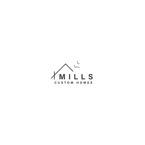 Minimalist real estate logo mark