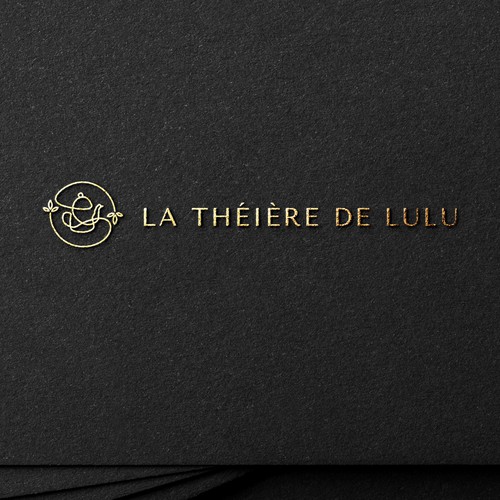 Abstract monoline design for La Théière de Lulu