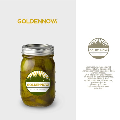 GOLDENNOVA : Logo for Canned Fruits/Vegetable company