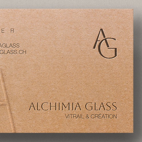 Craft paper business card