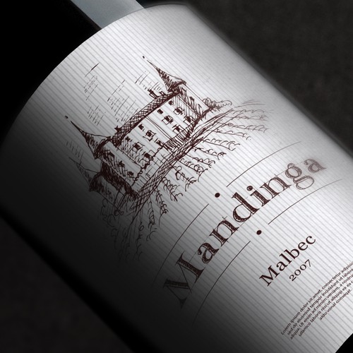 Wine label concept