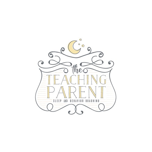 Logo for a childhood sleep and behavior coaching. 