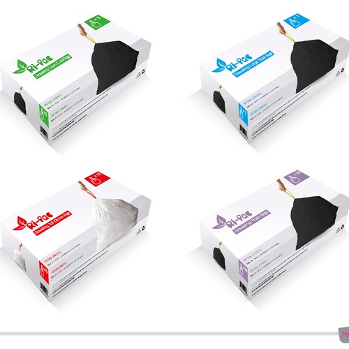 Ri-Pac - Packaging design for drawstring trash bags