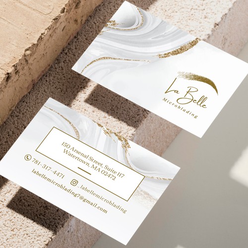 La Belle Microblading Businesscard Design