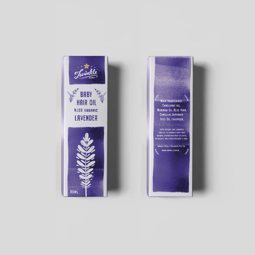Packaging for Baby Hair Oil