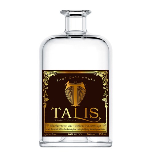 Vodka label