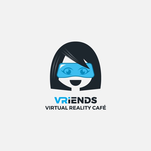  Bold simple logo for VR Friends 