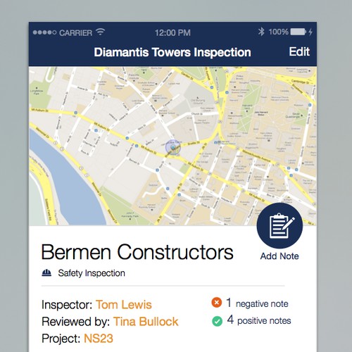 Construciton safety inspection app