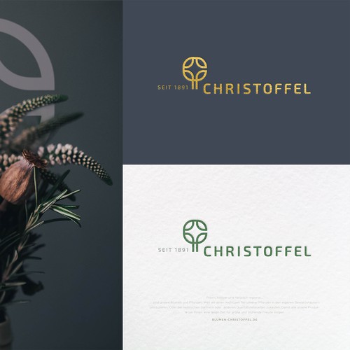 Logokonzept für ein modernes Floristikunternehmen