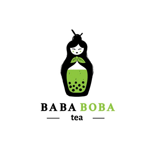 Logo concept for an high end boba tea shop