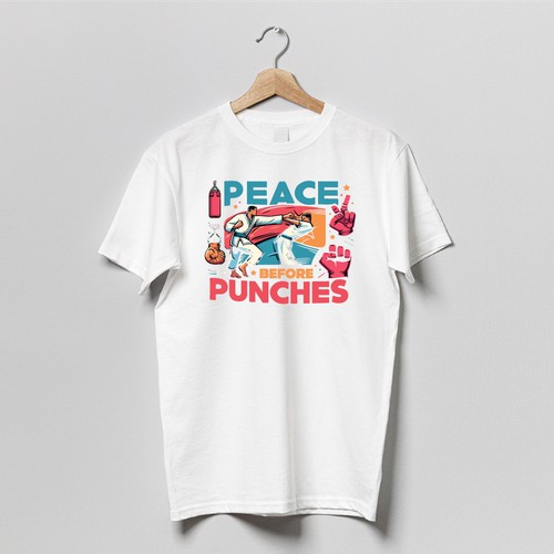 Peace Before Punches Youth Shirt Design for kids!