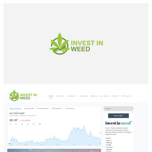 bold logo for invest in weed