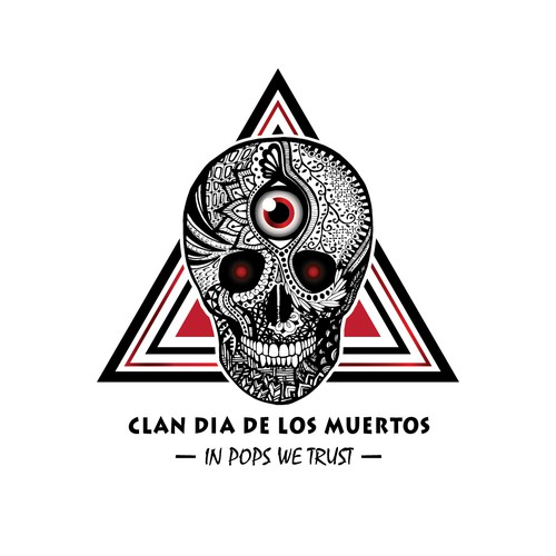 Detailed Logo with Dia de los Muertos Theme