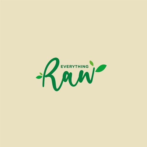 Logo design for a plant-based raw desserts company