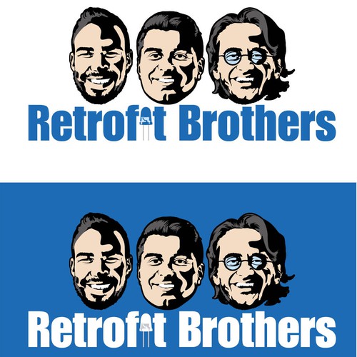 LED Retrofit Brothers Logo Designs