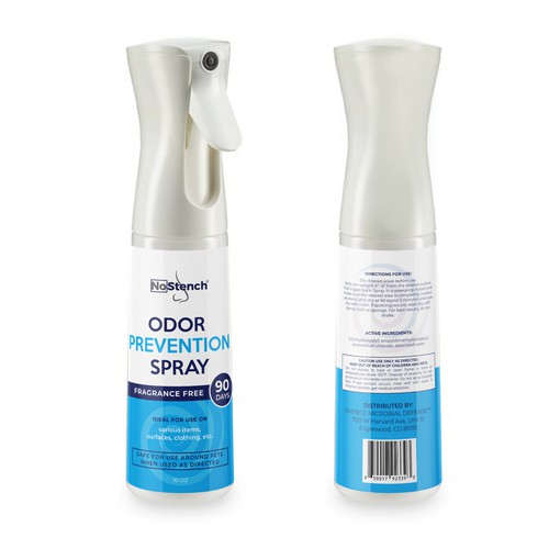 Odor Prevention Spray Label