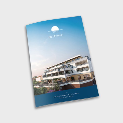 Elegant and minimalistic bifold brochure for real estate