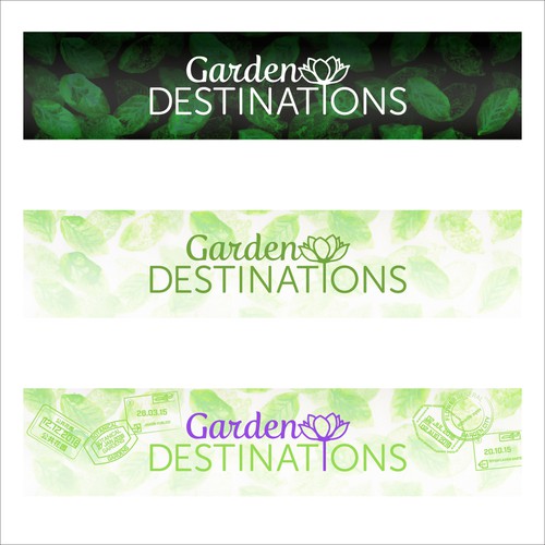 Banner and Masthead for Garden Travel website and magazine