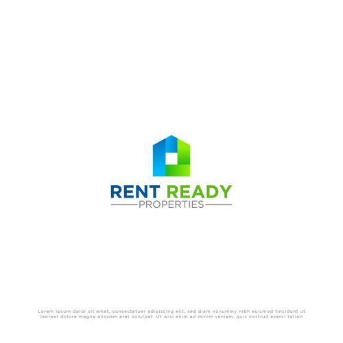 Professional and welcoming feel logo for property company