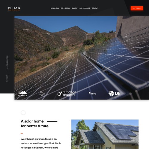 Solar Company Homepage