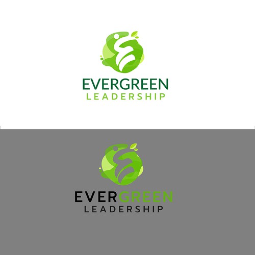 Evergreen leadership logo design 