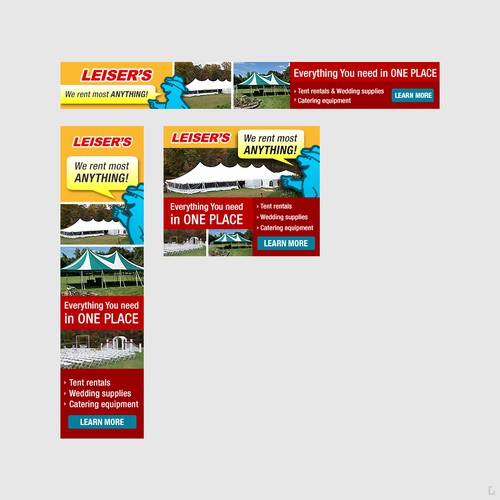 Banner Ad for Leiser's Rentals and Sales