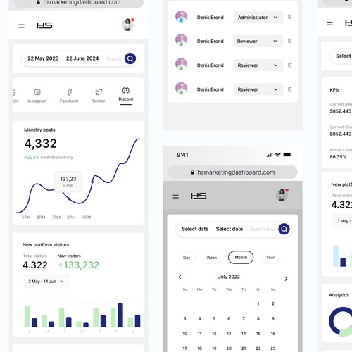 HS - Dashboard Mobile