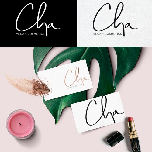 Hand drawn cosmetics logo