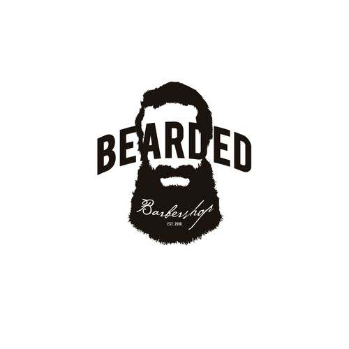 Logo design "BEARDED" Barbershop