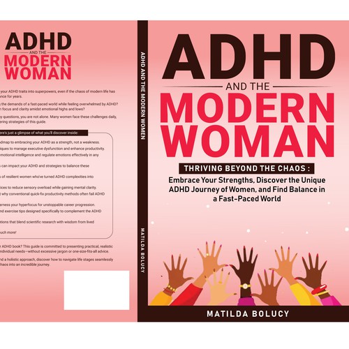 ADHD and the Modern Woman Book cover design