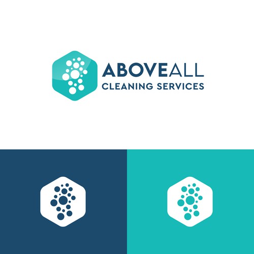 Professional logo design for a modern cleaning company.