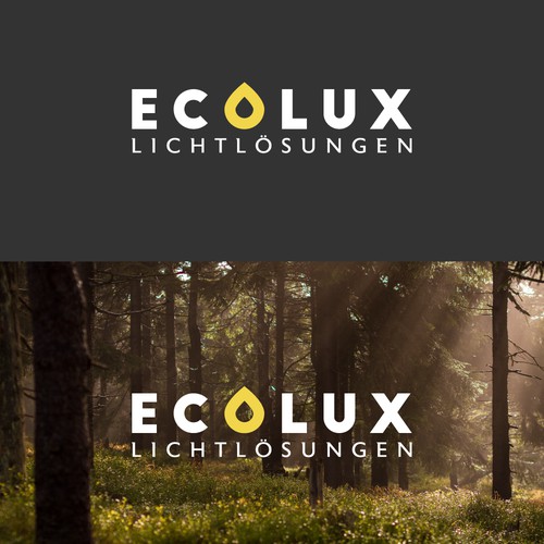 Logo design for Ecolux - An environmental friendly lighting company